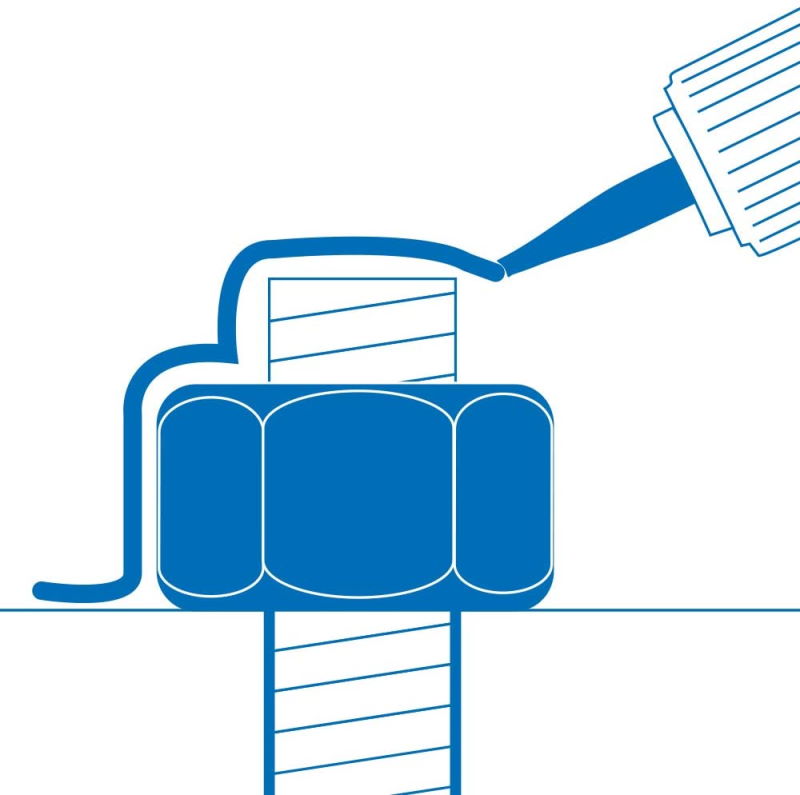 Lak za osiguranje vijaka 30 gr crveni - Slika 4