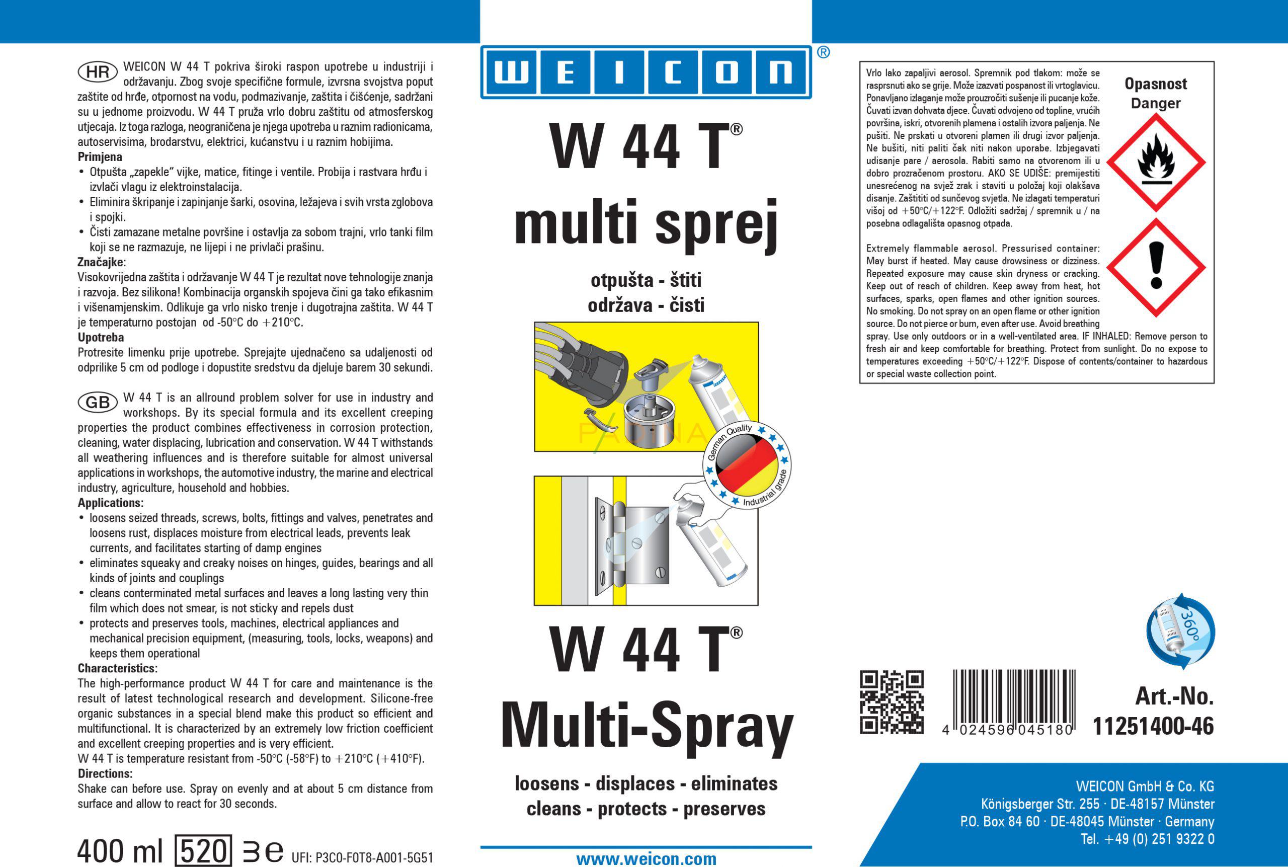 W 44 T® MULTI-SPRAY 400 ML - Slika 6
