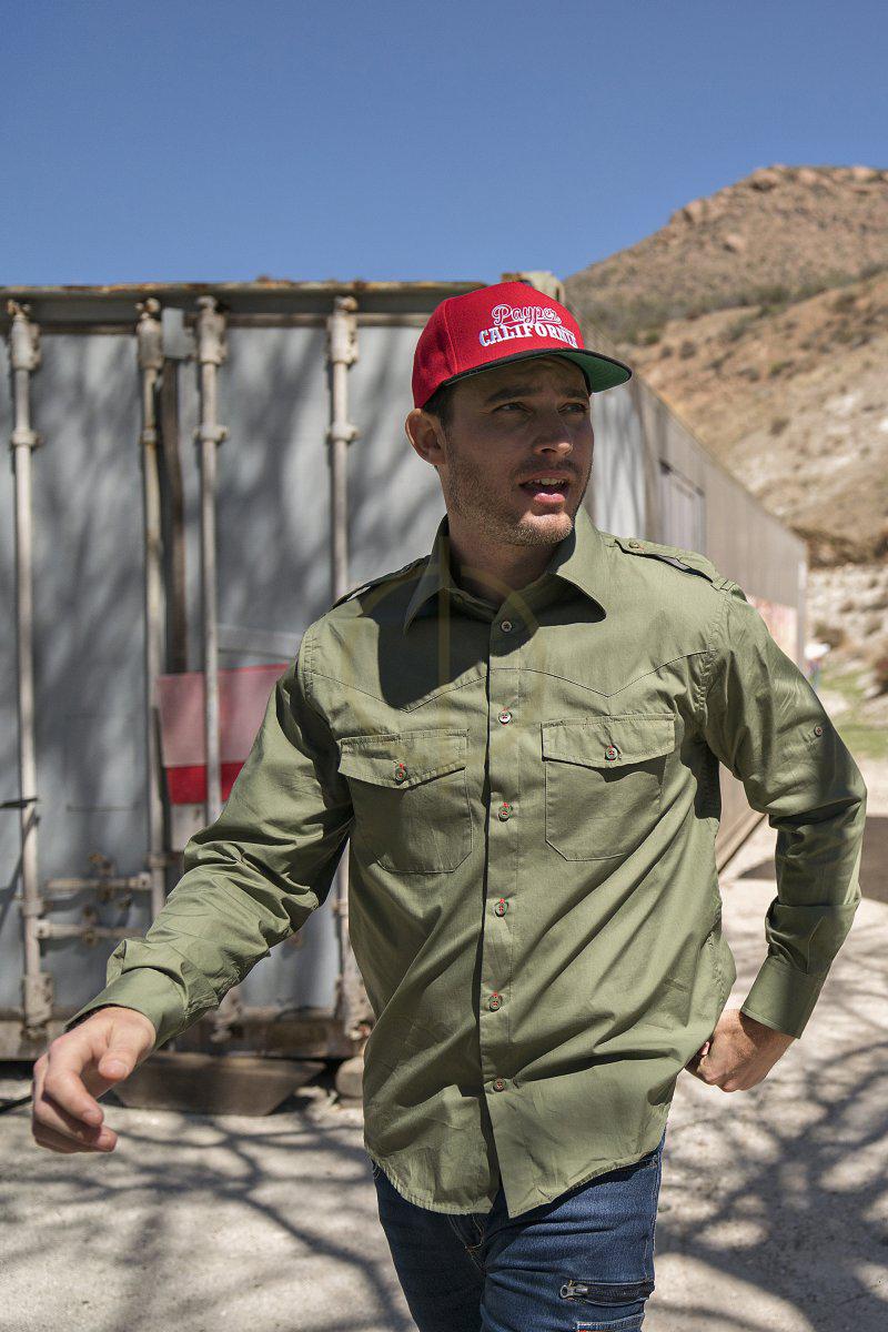 Košulja TROPHY Military Green - Slika 7